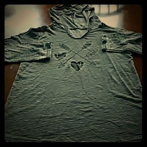 Long Sleeved Hooded Sweatshirt